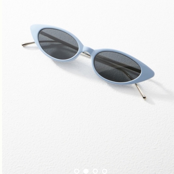 Anthropologie Matt Matt blue frame car eye sunglasses new without tags main image 3